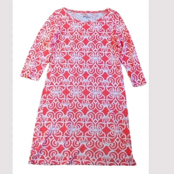 Vineyard Vines 3/4 sleeve t-shirt Cotton blend dress - Picture 3 of 8